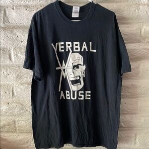 Gildan Verbal Abuse just an American band Black graphic T-Shirt